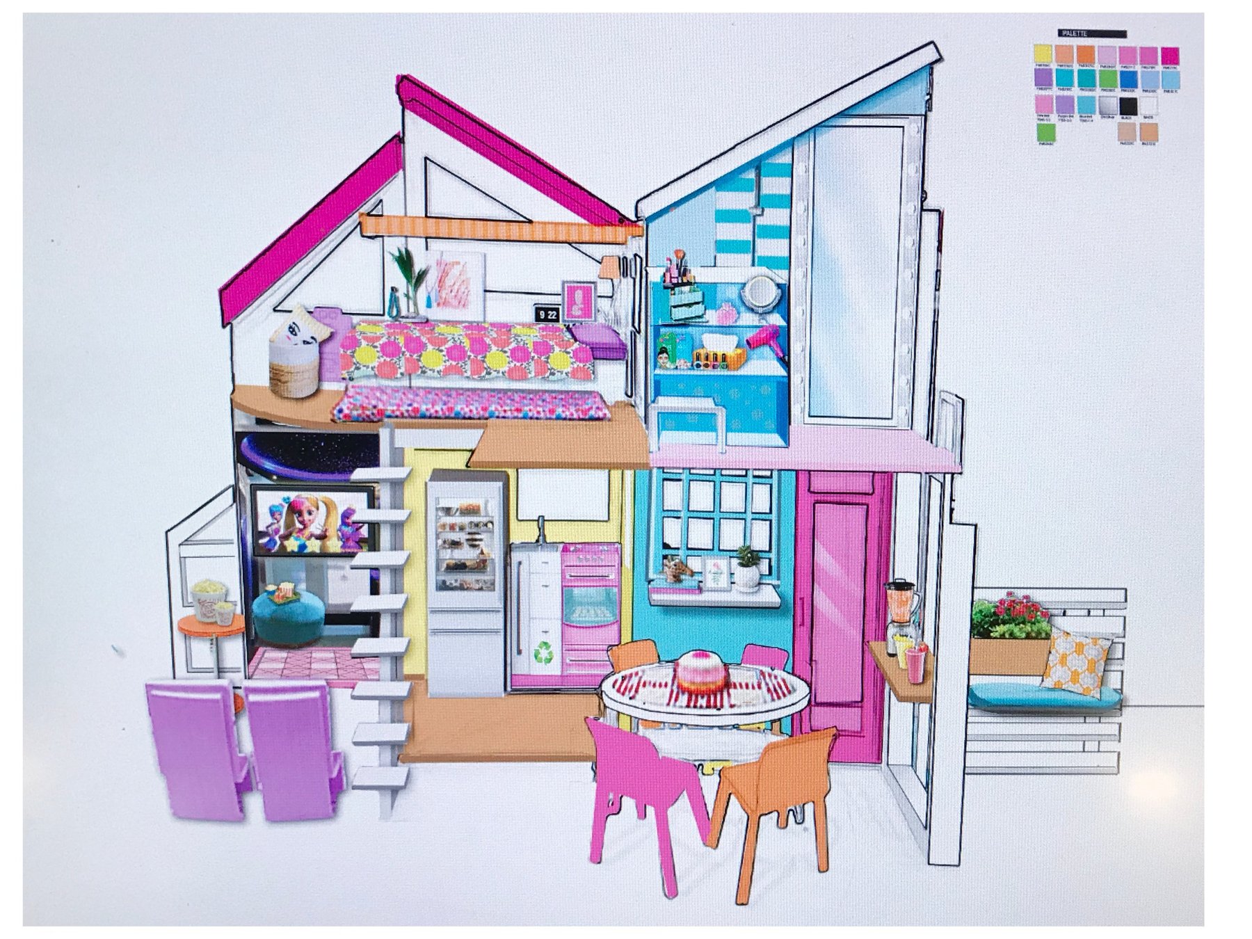 Malibu, Townhouses & Portable Houses, Malibu House color rendering, image 2