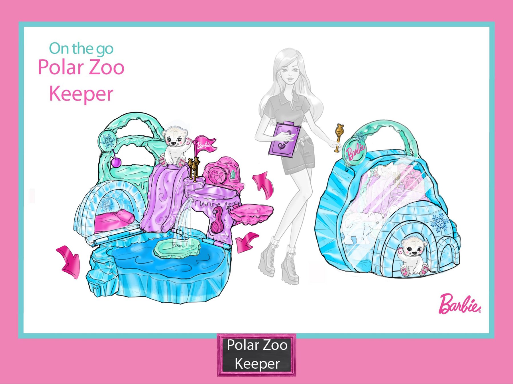 Mini Worlds & Maker Toys, On-the-go Polar Zoo Keeper, image 2