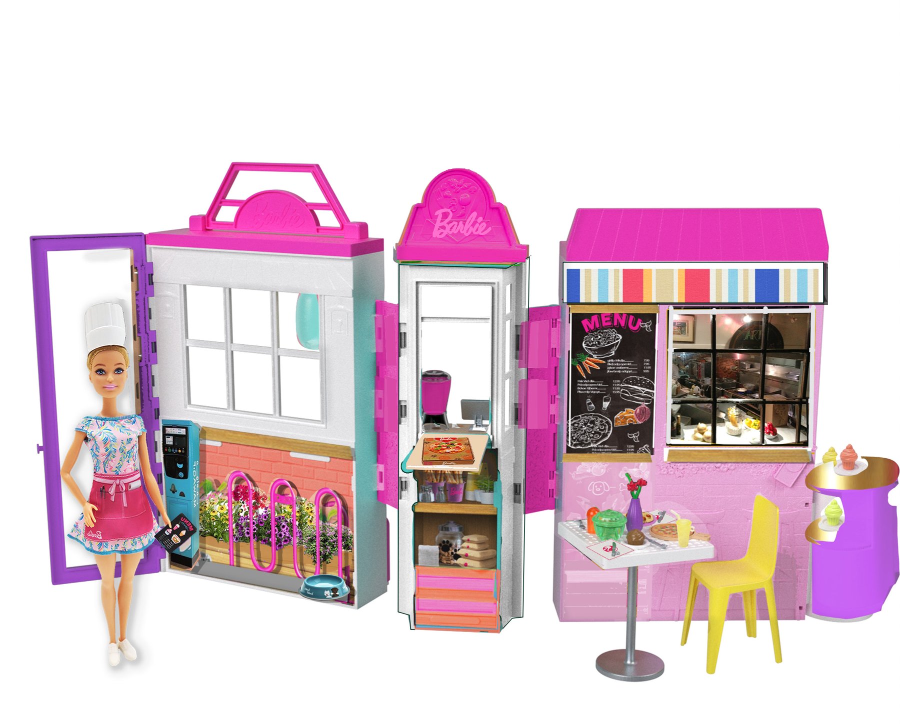 Barbie Cook 'n Grill Restaurant, Finished product, storefront side, image 2