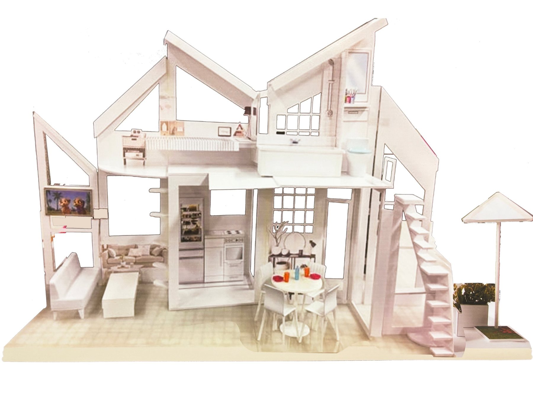 Malibu, Townhouses & Portable Houses, Townhouse foam-core model, image 4